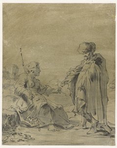 Juda en Tamar de Leonaert Bramer