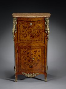 Secretario con tapa abatible, c.1765-1775 de Leonard Boudin