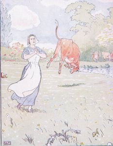 Aquí madre gritó, dentro de la vaca roja de Leonard Leslie Brooke