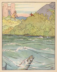 Ilustración para Pulgarcito (litografía en color) de Leonard Leslie Brooke