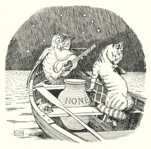 El búho y el gatito de Leonard Leslie Brooke