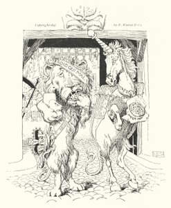 El león y el unicornio, luchaban por la corona de Leonard Leslie Brooke