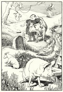 La vieja y su cerdo de Leonard Leslie Brooke