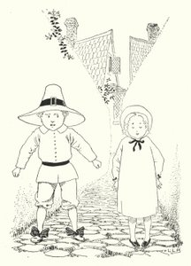 Había un niño y una niña que vivían en un callejón de Leonard Leslie Brooke