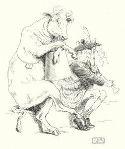 Había un gaitero, tenía una vaca de Leonard Leslie Brooke