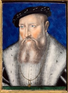 Claude de Guise, hacia 1567 (Esmalte polícromo sobre cobre) de Leonard Limosin