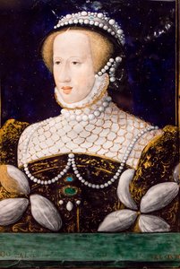 Eleonora de Habsburgo, Limoges,1560 (Esmalte sobre cobre) de Leonard Limosin