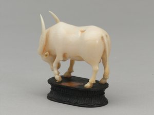 Alfil negro, pieza de ajedrez, India, circa 1820 de Leonard Limousin