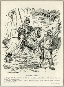 El Partido Laborista se niega a unirse a Lloyd George para matar al dragón del desempleo, 1921 de Leonard Raven Hill