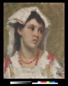 Retrato de una joven de Ciociaria de Leonardo Bazzaro