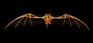 Modelo del planeador de Leonardo da Vinci - Museo de Ciencia y Técnica de Leonardo da Vinci, en Milán.