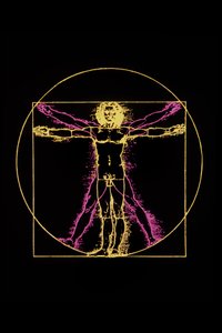 Hombre de Vitruvio de Leonardo da Vinci, c.1970