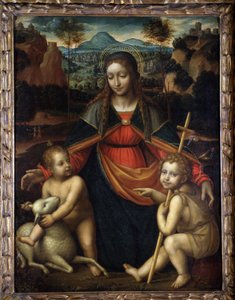 La Virgen - Escuela de Leonardo da Vinci, Museo de Menton