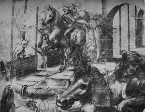 Adoración de los Magos de Leonardo da Vinci