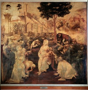 Adoración de los Magos de Leonardo da Vinci