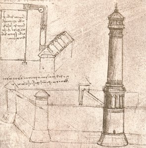 Arquitectura para castillos, c. 1472-c. 1519, 1883 de Leonardo da Vinci