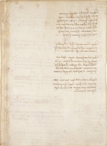Arundel 263, f.151, notas de Leonardo da Vinci del 