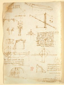 Arundel 263 f.231v, Notas y bocetos sobre mecánica, de 