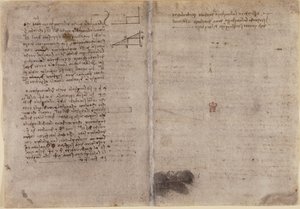 Arundel 263, f.245v, f.246r, Notas sobre geometría (c.1518) de 