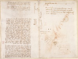 Arundel 263, f.277v, f.272 Notas y bocetos sobre mecánica, de 