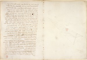 Arundel 263, f.57v, f.46 Notas sobre agua, de 