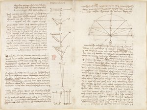 Arundel 263, f.6v, f.9 Notas y diagramas sobre mecánica, titulados 