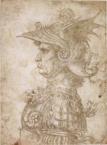 Busto de guerrero de Leonardo da Vinci