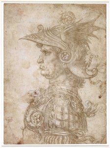 Busto de guerrero de Leonardo da Vinci