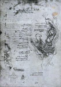 Coito de hombre y mujer hemisectados, copia facsímil
