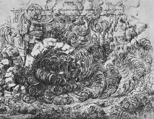 El diluvio, c1480 de Leonardo da Vinci