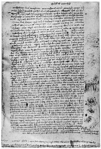 Descripción del gran diluvio, finales del siglo XV o principios del siglo XVI 1954 de Leonardo da Vinci