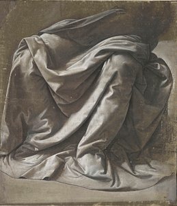 Drapería para una figura sentada