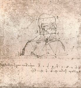 Dibujo que ilustra la teoría de las proporciones de la figura humana, c1472-c1519 1883