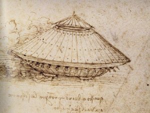 Dibujo de un tanque blindado, ca 1485 de Leonardo da Vinci