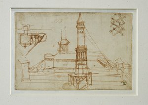 Estudio arquitectónico ... de Leonardo da Vinci