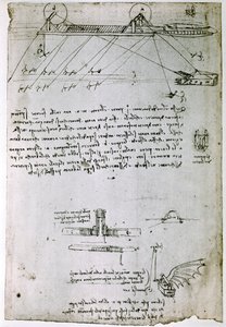 Extracto de un manuscrito de Da Vinci que describe el principio y la construcción de una "draga de mar" (manuscrito) de Leonardo da Vinci