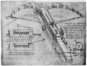 Ballesta gigante, 1480-1485 1954 de Leonardo da Vinci