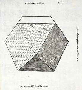 Hexaedron abscisum solidum, ilustración de 