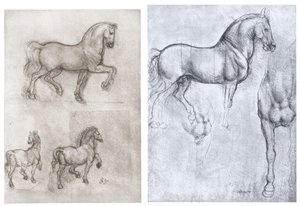 Caballos, c. 1490-1510 de Leonardo da Vinci