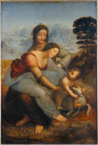 La Virgen y el Niño con Santa Ana ... de Leonardo da Vinci