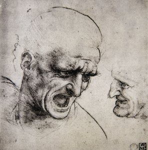Leonardo da Vinci: Estudio para la Batalla de Anghiari de Leonardo da Vinci