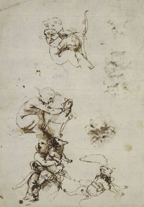 Leonardo da Vinci, objeto 1857,0110.1 - anverso (British Museum) de Leonardo da Vinci