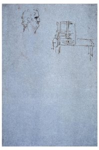 Retrato de perfil masculino de Leonardo da Vinci