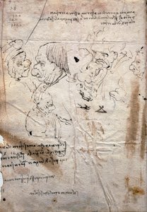 Caricaturas masculinas y lista de la biblioteca, Codex Trivulzianus