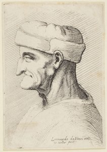El anciano de la gorra de Leonardo da Vinci