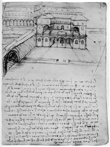 Plan para una ciudad ideal, 1488-1490 1954 de Leonardo da Vinci
