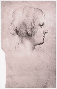 Retrato de una niña con gorra de Leonardo da Vinci
