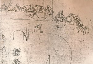 Boceto preparatorio para la pintura de 