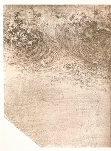 Representación de una tempestad de Leonardo da Vinci