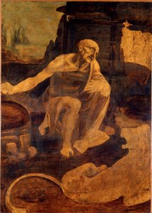 San Jerónimo, c.1480 (óleo sobre madera) de Leonardo da Vinci